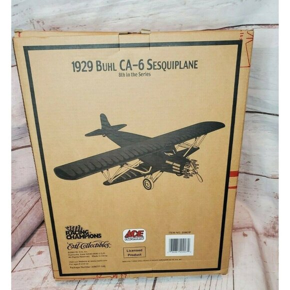 Vintage ERTL Collectibles Racing Champions Ace Hardware 1929 BUHL CA-8 Plane - Picture 5 of 10